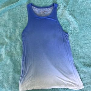 Ombré Blue/White Woman’s Tank Top